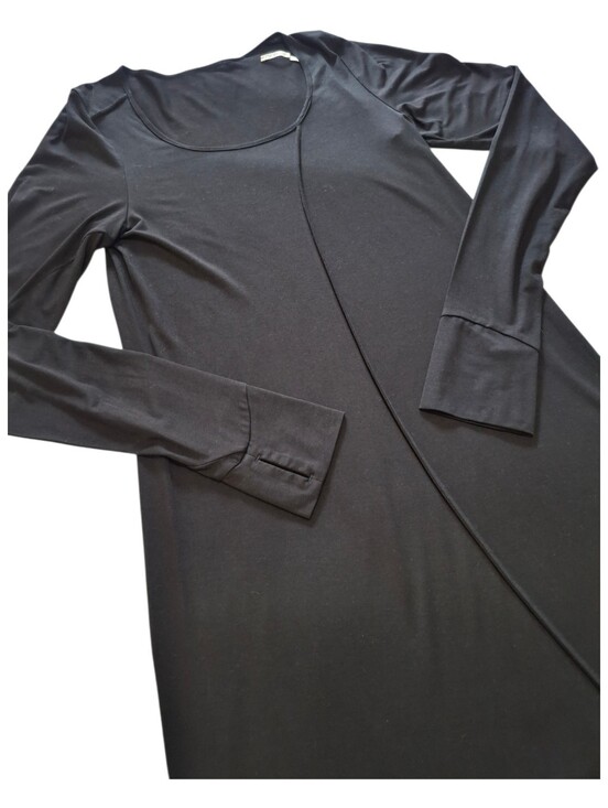NFP Studios Dresses & Skirts - NFP Studio Black Rayon/Spandex Long Sleeve Curve Seam Dress Size 4/Large